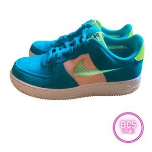 Nike Air Force 1 '07 LV8 Fresh Air Mens Capsule Sneakers in Turquoise Size 9.5